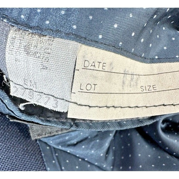 Vintage Joshua Trent Unstructured Blazer Navy 42L Gold Buttons Monogrammed USA - Picture 11 of 16